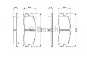 Гальмівні колодки дискові на Galant