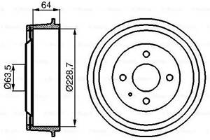 Тормозный барабан BOSCH