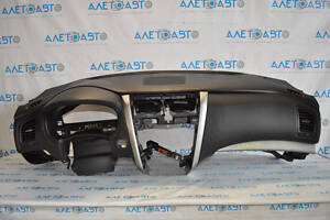 Торпедо передняя панель без AIRBAG Nissan Altima 13-18 черн гнутый пластик, заломы, царапины