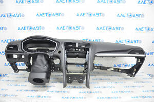 Торпедо передня панель з AIRBAG Ford Fusion mk5 13-20 під start-stop, чорн накладки, вставка під хром