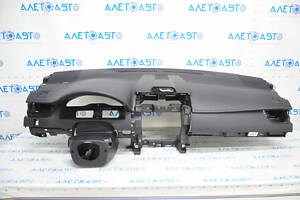 Торпедо передня панель з AIRBAG Toyota Camry v50 12-14 usa чорна, потертість на шкірі