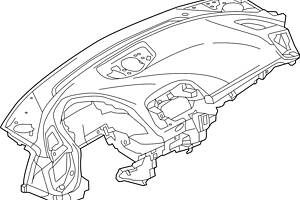 Торпедо передняя панель голая Mazda 3 (BM,BN) 14-18 BJS76035002