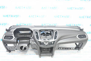 Торпедо передняя панель с AIRBAG Chevrolet Equinox 18-19 черная, царапины