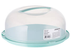 Тортівниця ARDESTO Tasty baking з кришкою, 28.4*11.5 см, голубий тіфані (AR2328TP)