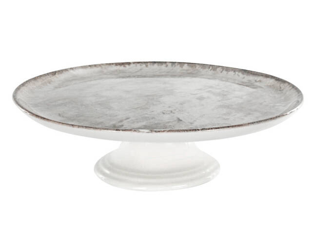 Тортовница на ножке керамическая с крышкой Alba 30 см 1769-009 - Фото 3