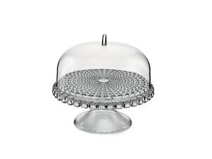 Тортовница с крышкой Guzzini Tiffany 19940192 30х27х30 см серая
