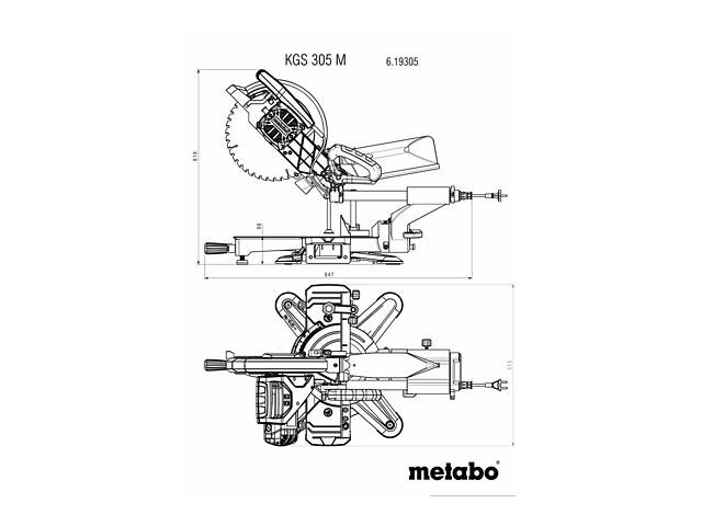 Торцювальна пила KGS 305 M картонна коробка; з тяговою функцією - Фото 4