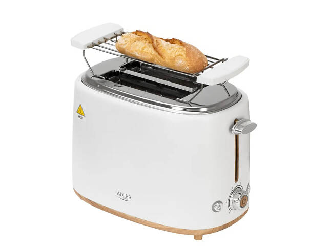 Тостер з решіткою для булочок Adler AD 3225, 6 рівнів обсмажування 950Вт - Фото 1