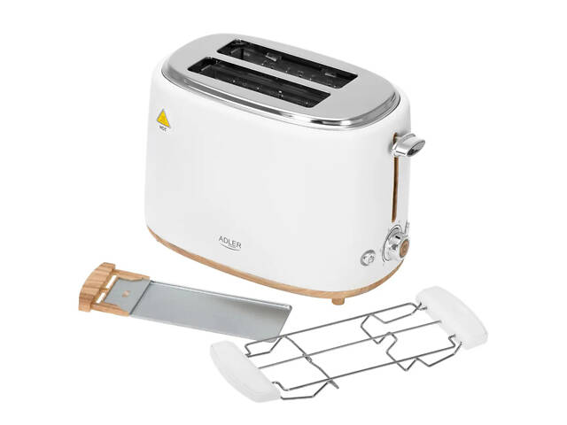 Тостер з решіткою для булочок Adler AD 3225, 6 рівнів обсмажування 950Вт - Фото 2
