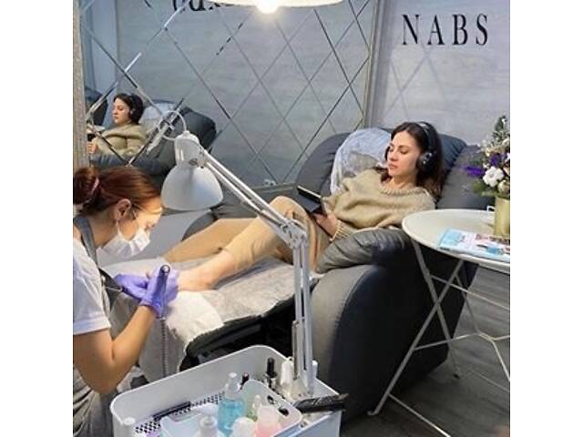 Крісло Реклайнер для педикюру, нарощування вій, бровіста, процедур 3в1. Реклайнер для салонів краси. Виробник - Фото 5