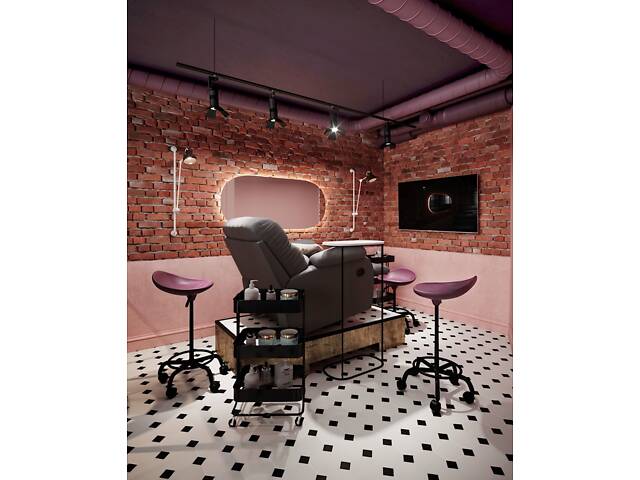 Крісло Реклайнер для педикюру, нарощування вій, бровіста, процедур 3в1. Реклайнер для салонів краси. Виробник - Фото 12