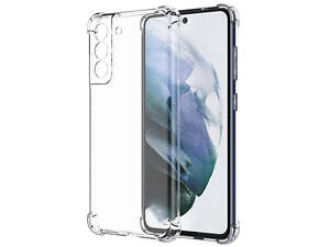 TPU чехол GETMAN Ease logo усиленные углы Full Camera для Samsung Galaxy S21 FE Бесцветный (прозрачный)