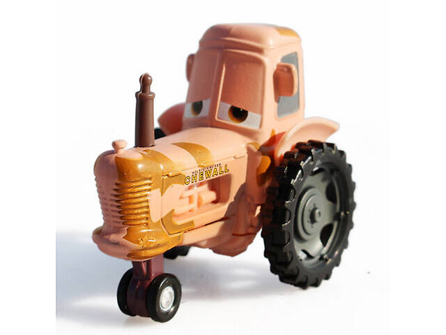 Трактор із мультфільму Тачки RESTEQ — іграшкова машинка Tractor 60×30×45 мм з металу та пластику - Фото 1