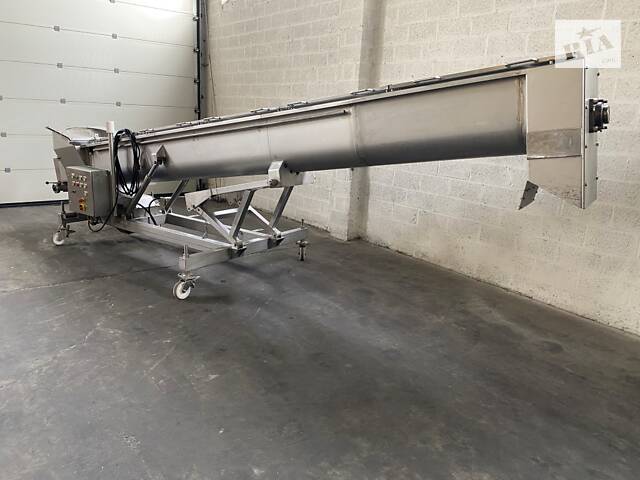 Транспортери шнекові з нержавіючої сталі в жолобі D 150, L 5000 - Фото 7