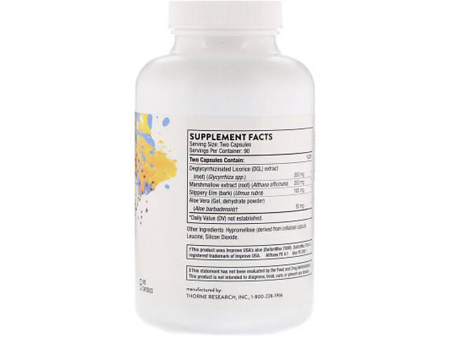 Трави Thorne Research Підтримка Шлунку, GI-Encap, 180 капсул (THR-71401) - Фото 2