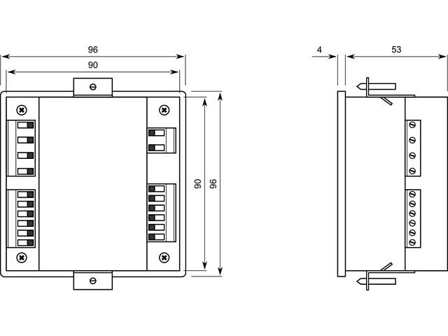 Трифазний аналізатор мережі 230V AC 96x96мм [4656910] ENA33LCD ETI - Фото 2