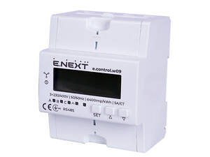 Трифазний електронний лічильник 5А/СТ клас 1 [i0310039] RS485 E.NEXT e.control.w09