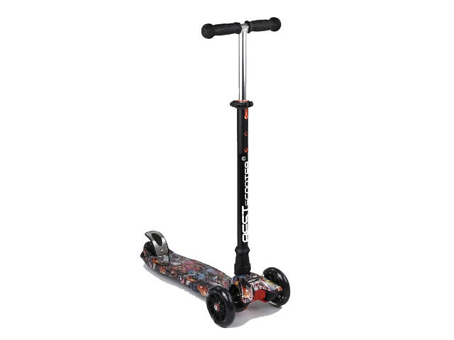 Триколісний самокат Best Scooter Skyper Maxi колеса з підсвічуванням PU 120мм (Супергерої) - Фото 1