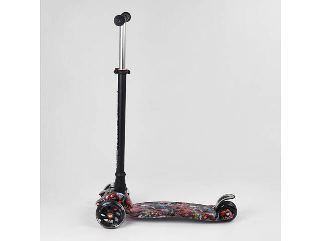 Триколісний самокат Best Scooter Skyper Maxi колеса з підсвічуванням PU 120мм (Супергерої) - Фото 4