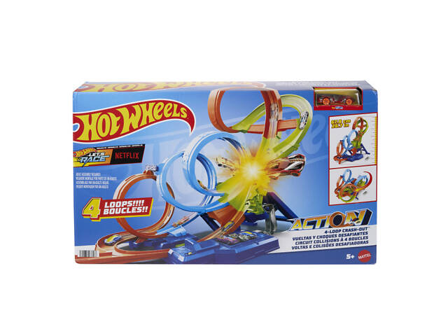 Трек Hot Wheels Action Неймовірні віражі та петлі (HXR70) - Фото 4