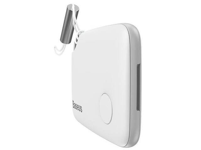 Трекер-брелок Baseus Intelligent T2 ropetype anti-loss device (ZLFDQT2-0) White - Фото 3