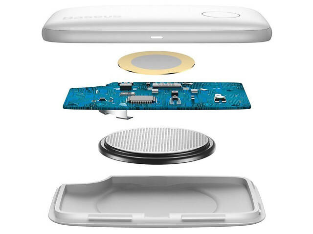 Трекер-брелок Baseus Intelligent T2 ropetype anti-loss device (ZLFDQT2-0) White - Фото 4