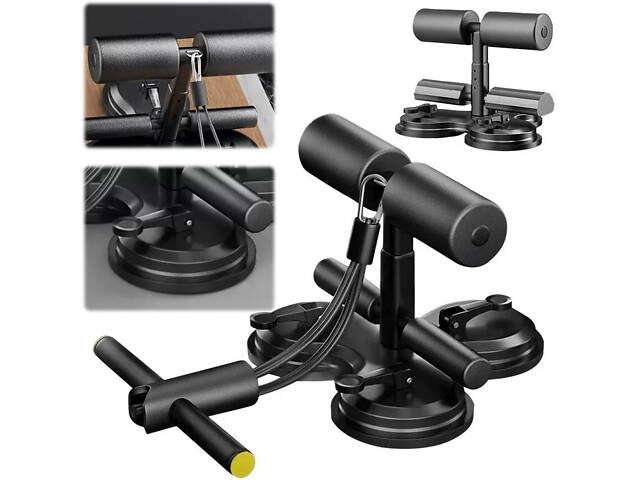 Тренажер для преса та силових вправ із 3 потужними присосками та регулюванням висоти - Фото 7