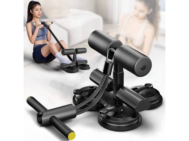 Тренажер для преса та силових вправ із 3 потужними присосками та регулюванням висоти - Фото 10