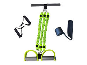 Тренажер еспандер багатофункціональний для фітнесу, зелений