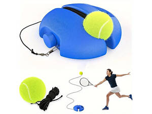 Тренажер на гумці Merco Tennis Single tennis trainer Синій (41338)