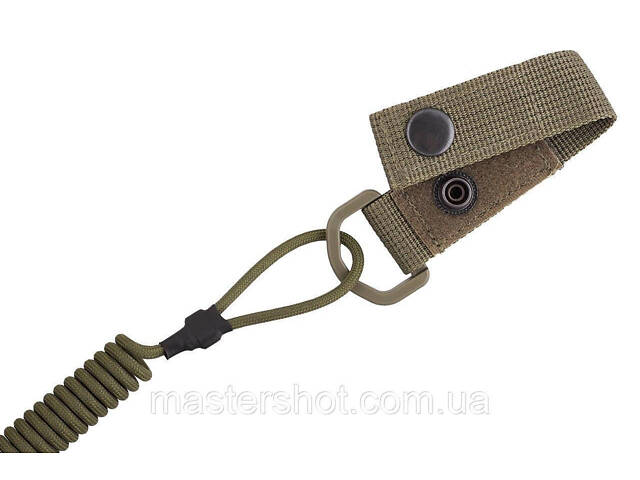Шнур страхувальний кручений Тренчик-карабін паракорд олива ms - Фото 3