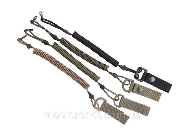 Шнур страхувальний кручений Тренчик-карабін паракорд олива ms - Фото 2