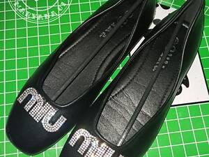 Трендові балетки miu / чорні
