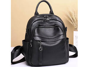 Трендовый женский кожаный рюкзак на каждый день. Городской рюкзак из натуральной кожи для девушек TidinBag.