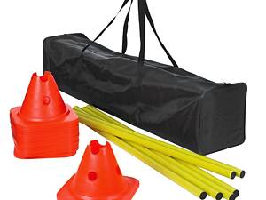 Тренувальний набір SELECT Agility set w/cones and poles (000) 12 конусів і 6 палиць