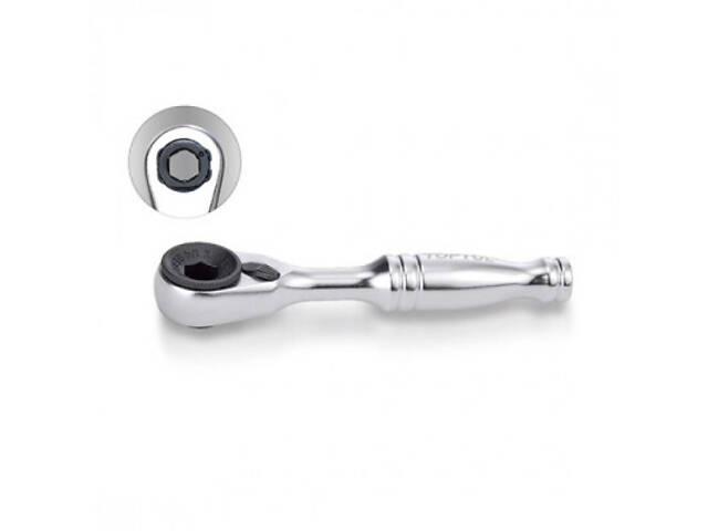 Трещітка Toptul бітотримач міні 1/4' 60 зубців, швидкий диск (CHDV0801) - Фото 2