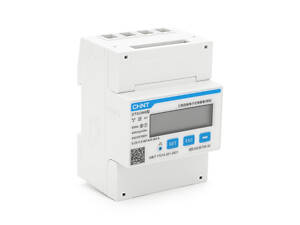 Трифазний електронний лічильник CHINT DDSU666-3-220/380V-5-80A, трифазний на DIN-рейку, 220/380V, 80A, LCD,