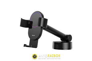 Держатель для мобильного Baseus Simplism gravity car mount holder with suction base Black