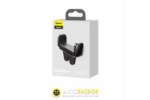 Тримач для мобiльного Baseus Steel Cannon Air Outlet Car Mount Black