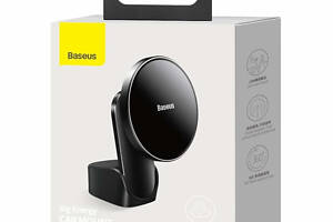 Тримач для мобiльного з БЗП Baseus Big Energy Car Mount Wireless Charger Black