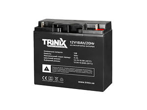 Trinix 12V18Ah/20Hr AGM Акумуляторна батарея 12В 18Аг свинцево-кислотна