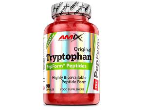 Триптофан для спорта Amix Nutrition Tryptophan PepForm Peptides 500 mg 90 Caps