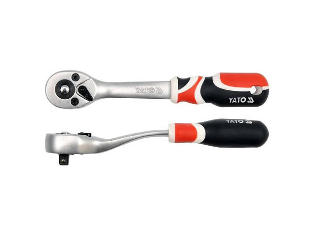 Тріскачка вигнута 3/8″ YATO YT-0731 200 мм 72 зуба - Фото 1