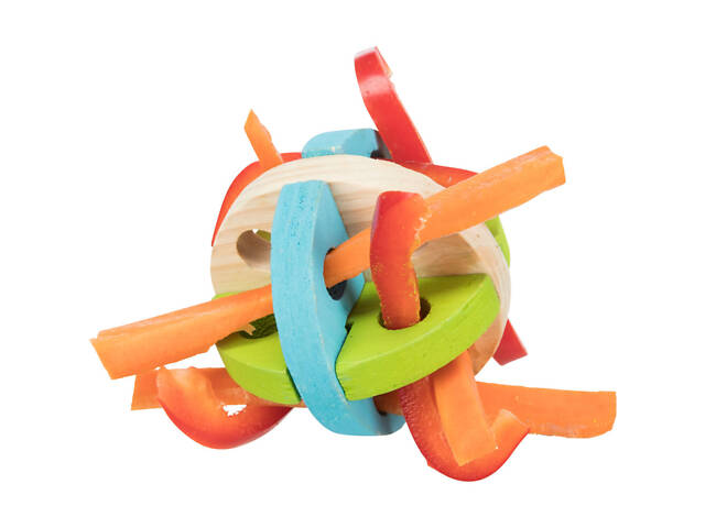 Trixie Игрушка Trixie для грызунов шар деревянный для лакомства, 8 см - Фото 2