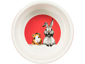 Trixie Миска для грызунов Trixie Хани и Хупер керамическая 250 мл, 11 см