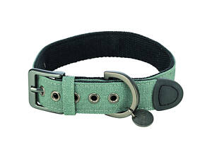 Trixie Ошийник для собак Trixie CityStyle L–XL 50–57 см 35 мм екстраширокий бавовна світло-зелений