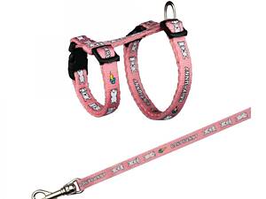 Trixie Шлейка для кролика Trixie з малюнком нейлон (колір в асортименті)