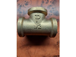 Трійник для підключення водопостачання ВВВ Pattaroni.Фіттінг.Латунь