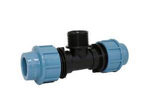 Трійник затискний SANTAN із зовнішнім різьбленням 25х1'