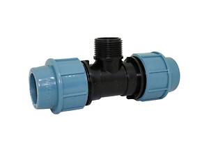 Трійник затискний SANTAN із зовнішнім різьбленням 32х1'